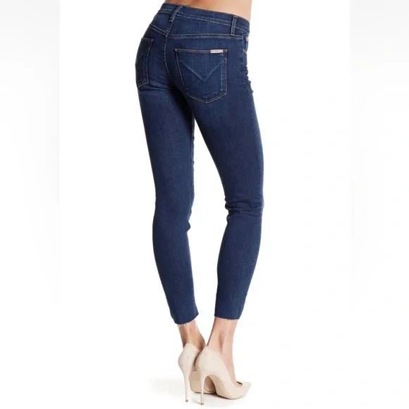 Women’s Hudson Natalie Mid-rise Raw Hem Ankle Jeans in “Jet out” color - Picture 2 of 14